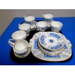 A tray of Coalport Revelry tea china.