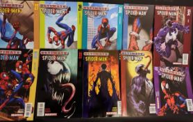 Issues of Ultimate Spider-man 27, 29, 30, 31,32,33,34,35,36,37. Comics in very good condition.