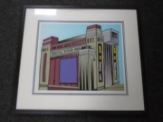 A limited edition colour print : The Baltic Flour Mill, indistinctly signed in pencil.