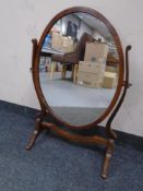 A 19th century mahogany dressing table mirror