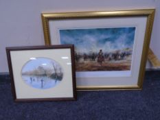 A signed limited edition print after David Cartwright : The Charge of the Light Brigade,