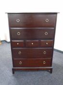 A Stag Minstrel seven drawer chest