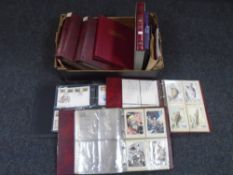 A box of post office postcards,