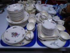 An extensive Villeroy and Boch floral pattern tea and dinner service.