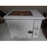 A vintage Belling white enamel table oven.