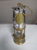 An Eccles type 6 miner's lamp