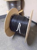 A spool of optical wire duct.