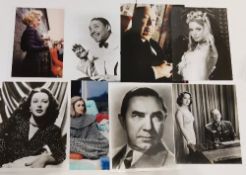 A collection of photographs of Bela Lugosi, Marilyn Monroe,