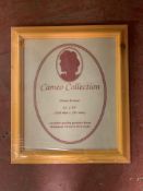 One crate containing seventeen Cameo Collection 12" x 10" large pine photo frames,