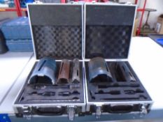 Two Erbauer diamond core drill sets, cased.