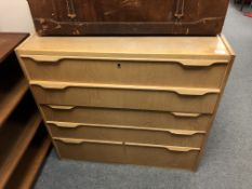 A Scandinavian mid century six drawer chest