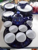 A large quantity of Denby baroque tea and dinner ware including plates, bowls,