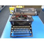 A vintage Imperial typewriter