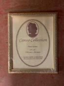 One crate containing twenty eight Cameo Collection 10" x 8" gilt finish photo frames,