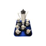 A Portmeirion 19 piece coffee service.