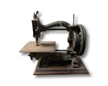 A 19th century sewing machine