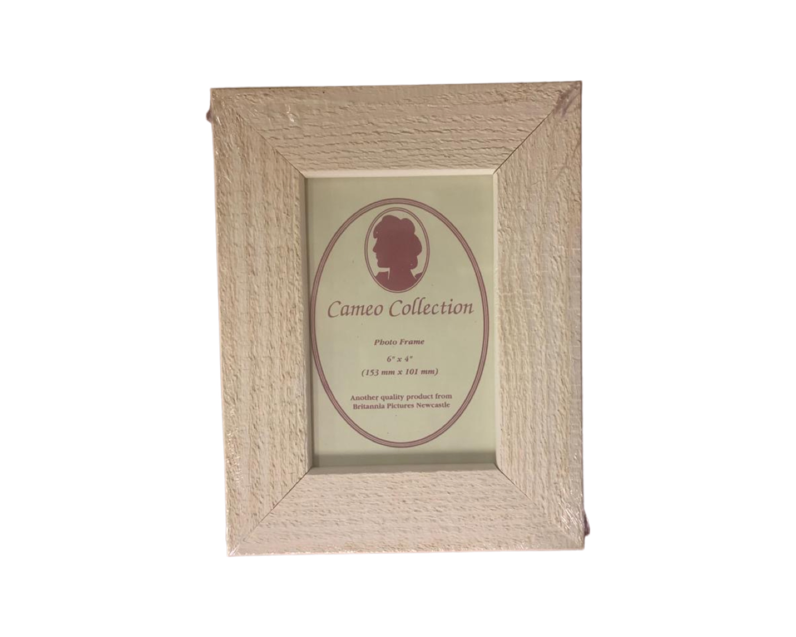 One crate containing forty six Cameo Collection 6" x 4" white wood finish photo frames,