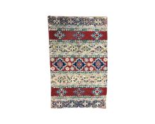 A Kashmiri chain stitch rug,