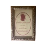 One crate containing fifty six Cameo Collection silver finish 6" x 4" photo frames,