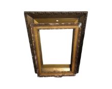 Two antique gesso picture frames