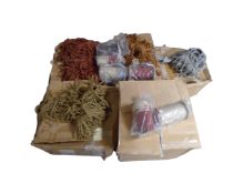 Five boxes of Duresta corded fabric trim