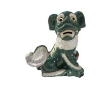 A ceramic Chinese foo dog