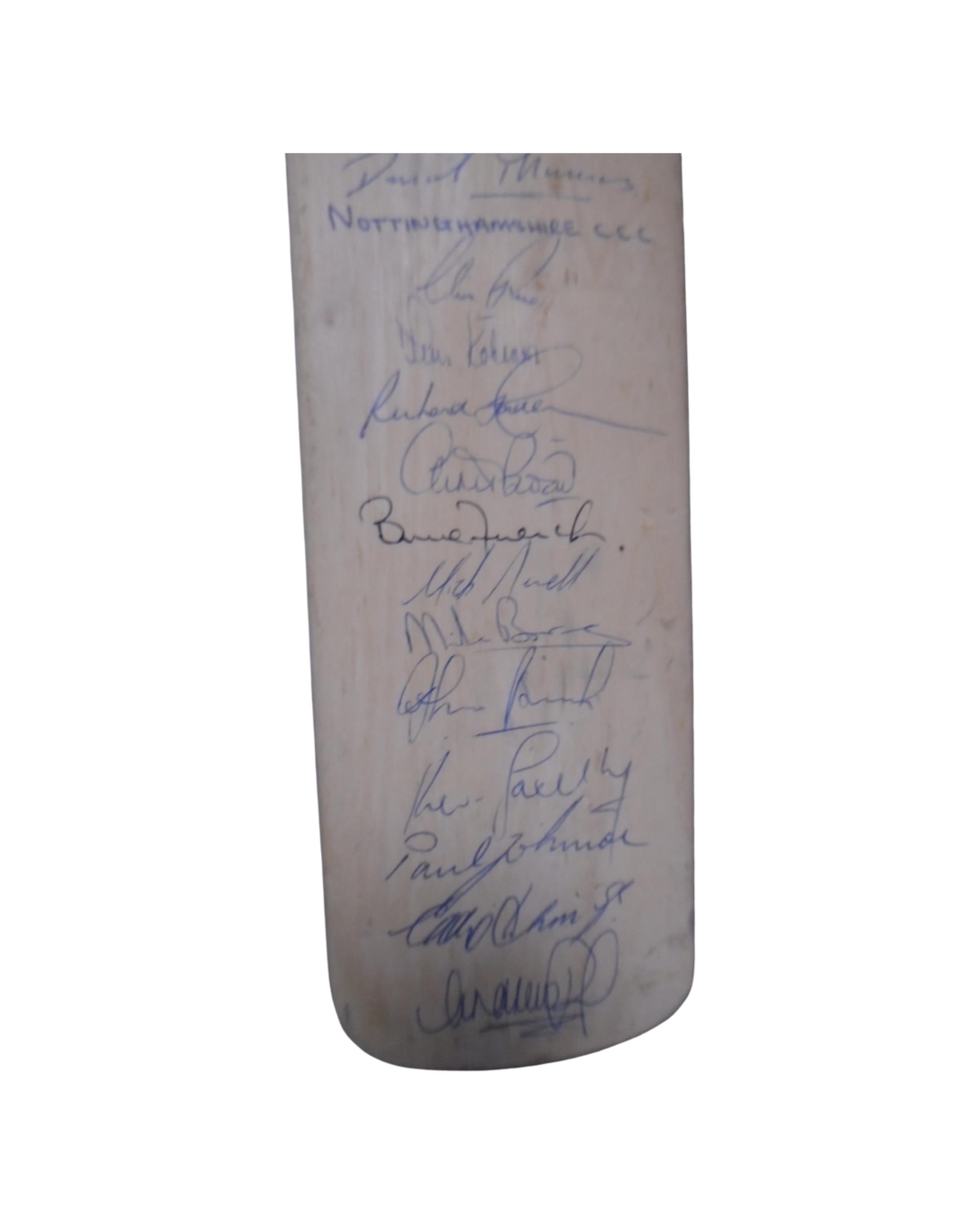 A Gloucestershire county cricket club autographed cricket bat. - Image 3 of 3