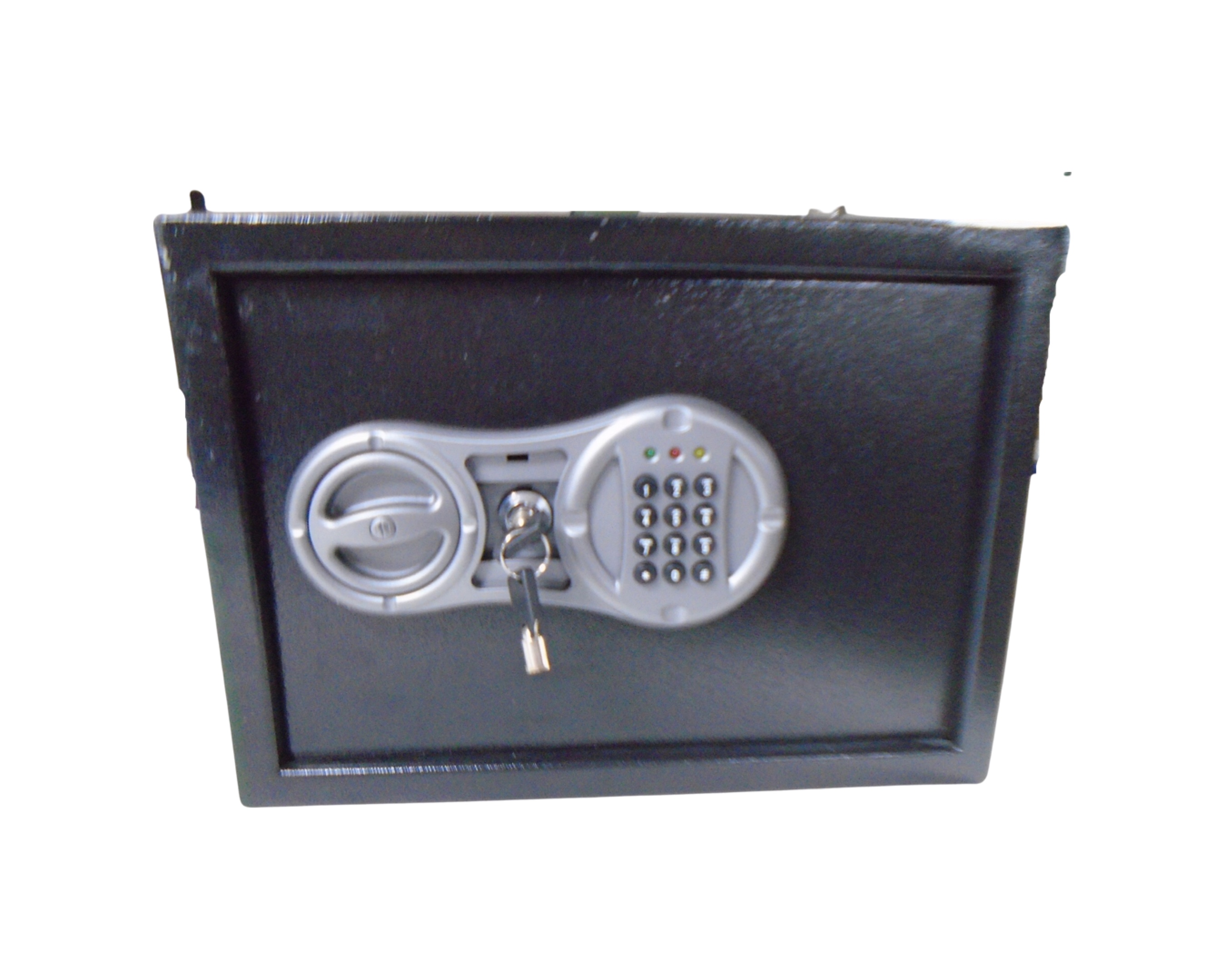 A digital safe with key.