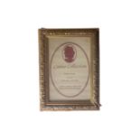 One crate containing fifty four Cameo Collection gilt 6" x 4" photo frames,