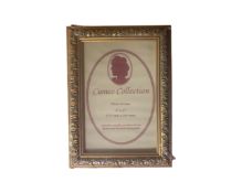 One crate containing fifty four Cameo Collection gilt 6" x 4" photo frames,