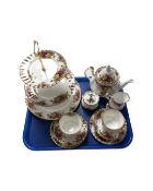A Royal Albert Old Country Roses 10 piece tea for two