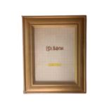 One crate containing nineteen Xenos 15 cm x 20 cm MDF broad gilt finish photo frames,