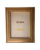 One crate containing nineteen Xenos 15 cm x 20 cm MDF broad gilt finish photo frames,