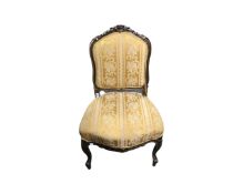 A French Louis XV style gilt salon chair