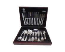 A canteen of Arthur Price stainless steel cutlery.