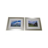 Six photographic colour prints signed by John Williamson depicting landscapes and coastal scenes.