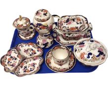 A collection of Masons Mandalay pattern china including dishes, jug, tureen with cover,