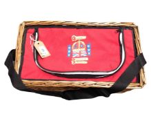 The Queen's 60th Diamond Jubilee : A souvenir wicker hamper/cool bag,