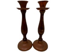 Two pairs of early 20th century candlesticks.