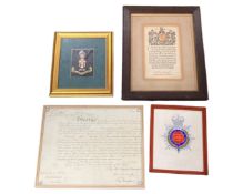 An inscription presentation to Private Thomas Henry Lee of the Northumberland Fusiliers together