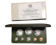 A Franklin Mint 1975 Trinidad and Tobago eight coin proof set, cased.