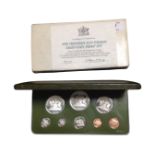 A Franklin Mint 1975 Trinidad and Tobago eight coin proof set, cased.