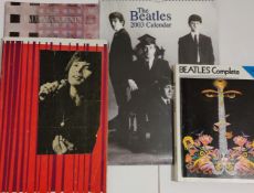 Beatles memorabilia - Paul McCartney programme, Beatles calendar and music book,