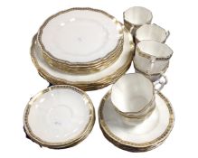 A tray of Royal Crown Derby Carlton gold tea china.