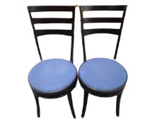 A pair of Danish GETAMA Okamura & Marquardsen design dining chairs.