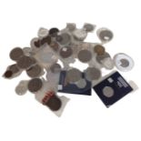A collection of coins to include Jubilee crowns, commemorative 50 pence coins,