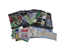 A collection of Newcastle United football programmes,