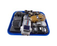 A good collection of model die cast and other racing cars, John Player Corgi racing car,