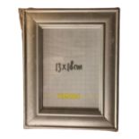 One crate containing seventeen Xenos silver finish MDF 15 cm x 18 cm photo frames,