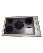 A Fisher and Paykel stainless electric cooker hob